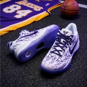 Nike Kobe 8 Protro Court Purple Mamba Forever Size 4Y GS FN0266-101